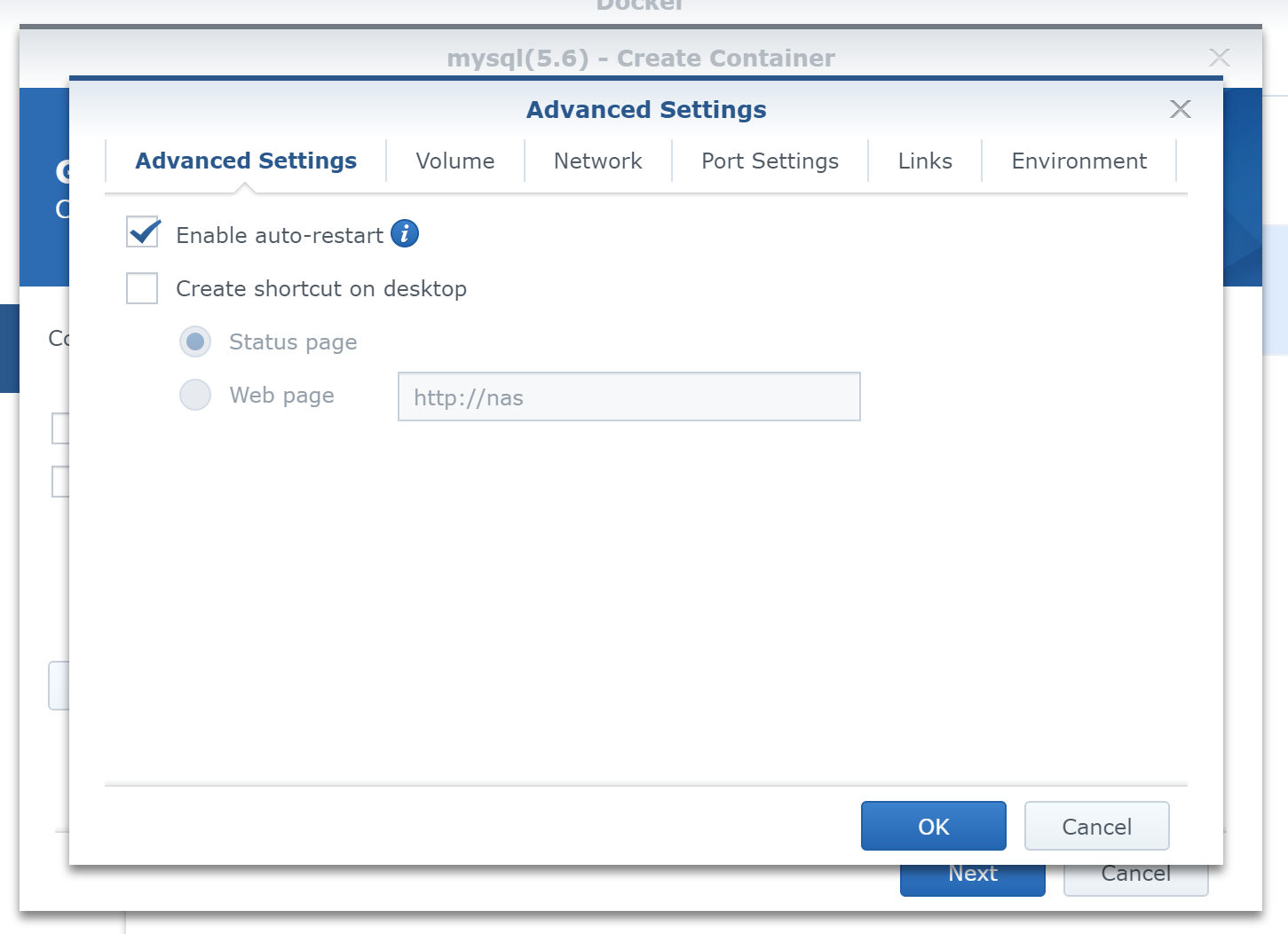 Advanced
Settings